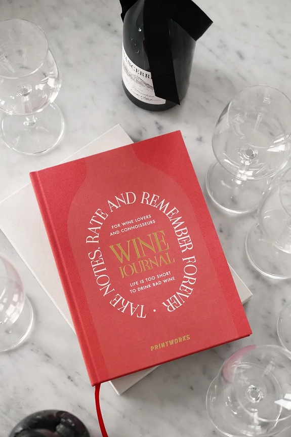 Denník ochutnávky vína Printworks Wine Tasting Journal 25,5 x 17 cm PW00707