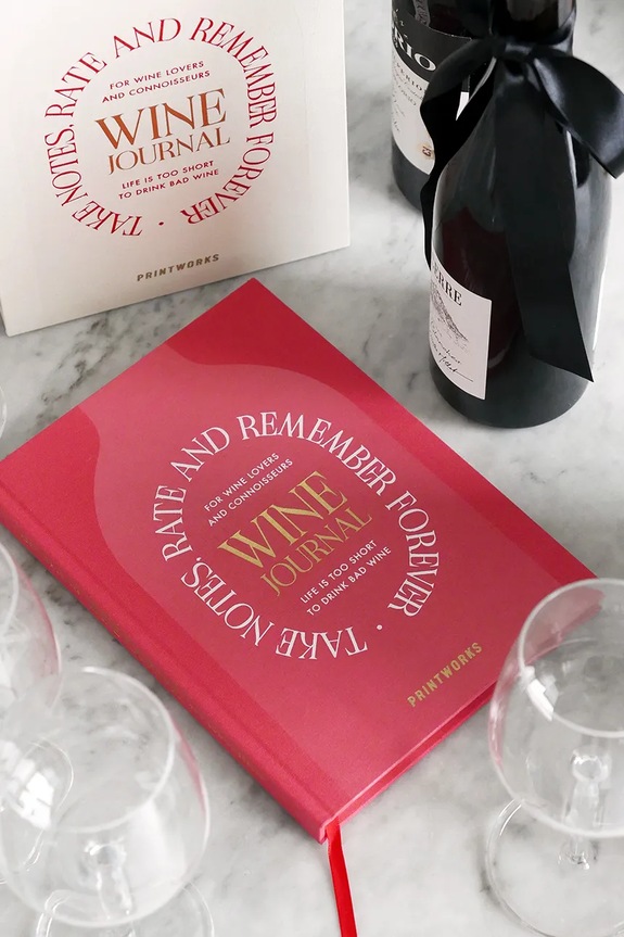 Denník ochutnávky vína Printworks Wine Tasting Journal 25,5 x 17 cm PW00707