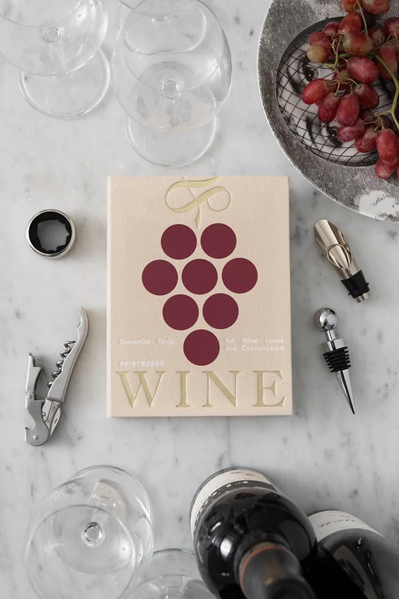 Σετ αξεσουάρ για κρασί Printworks The Essentials 15 x 19 x3,5 cm 4 elementy PW00754