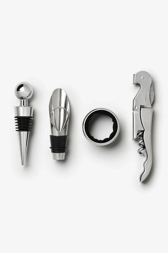 Κουζίνα και μπαρ Σετ αξεσουάρ για κρασί Printworks The Essentials 15 x 19 x3,5 cm 4 elementy PW00754 πολύχρωμο