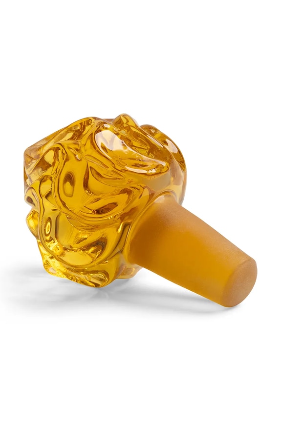 &k amsterdam dop pentru vin din sticlă colorată 8 cm 2323.18 galben AA00