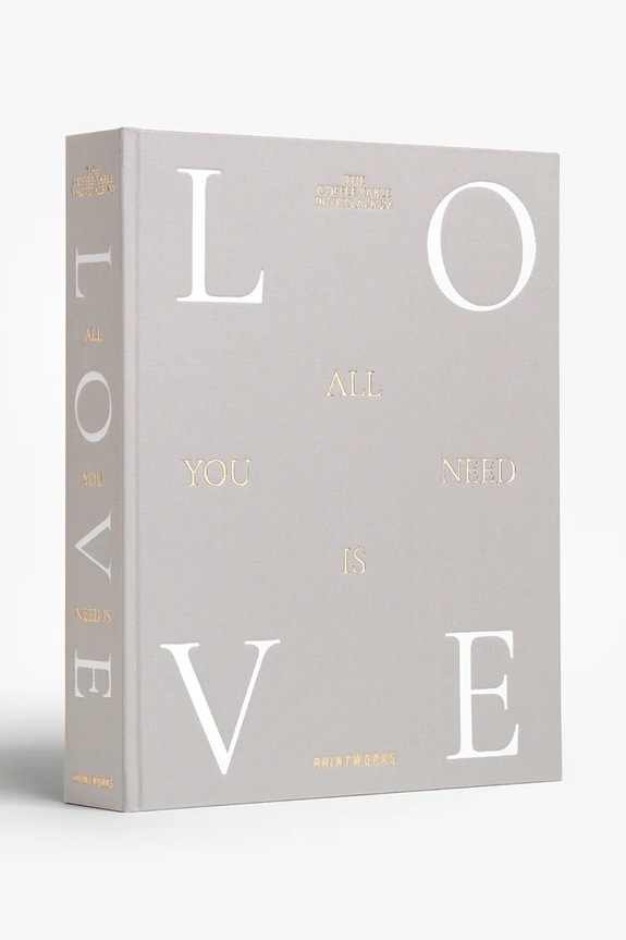 Άλμπουμ φωτογραφιών Printworks All You Need is Love 33 x 27 cm PW00769 μπεζ AA00