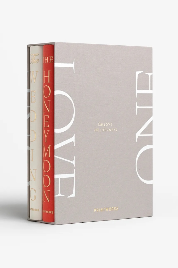 Βιβλίο με φωτογραφίες Printworks Photo Book Wedding 28,7 x 20,2 cm 2-pack πολύχρωμο PW00771