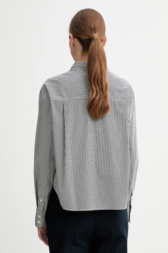 Ρούχα Βαμβακερό πουκάμισο Marc O'Polo M00081342021 μαύρο