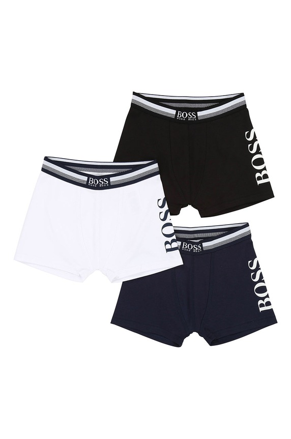 Boss - Boxeri copii 116-174 cm (3-pack) boxeri bleumarin J27Z02.128.140