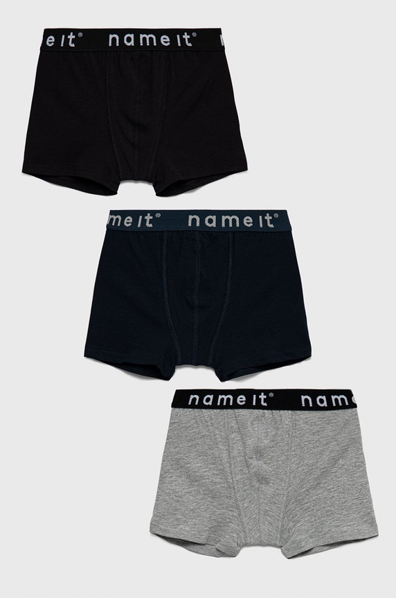 Name it bokserki dziecięce (3-pack) Planet friendly czarny 13208836.Black1