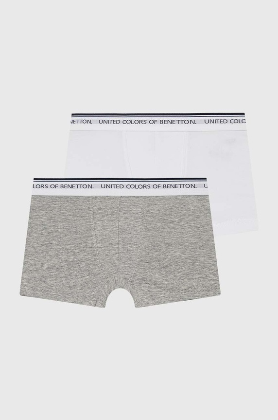 Detské boxerky United Colors of Benetton 2-pak priliehavé boxerky sivá 3OP80X230.G.NOS
