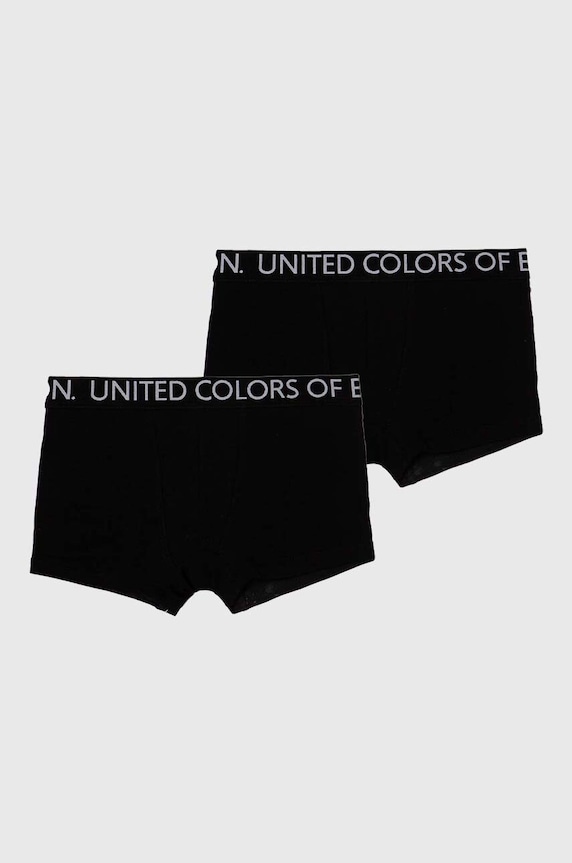 United Colors of Benetton boxeri copii 2-pack boxeri negru 3OP80X230.G.NOS