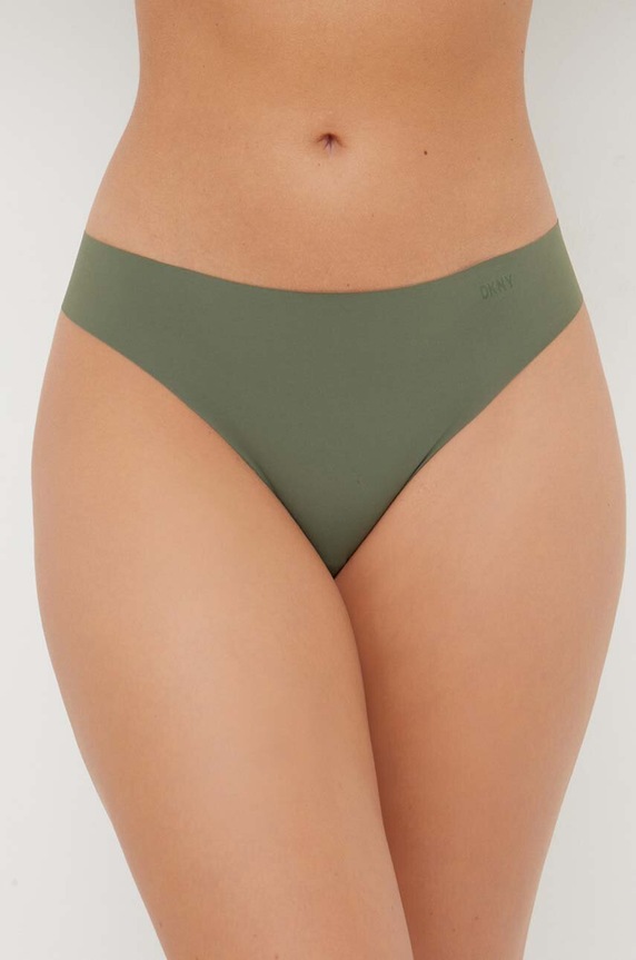 DKNY stringi damskie zielony DK5026