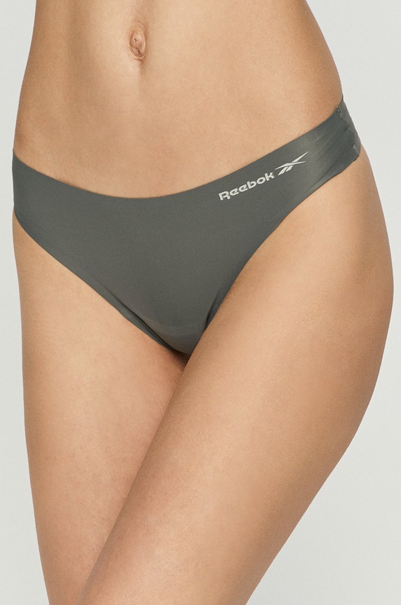 Reebok - Stringi (3-PACK) C9569 dzianina czarny C9569