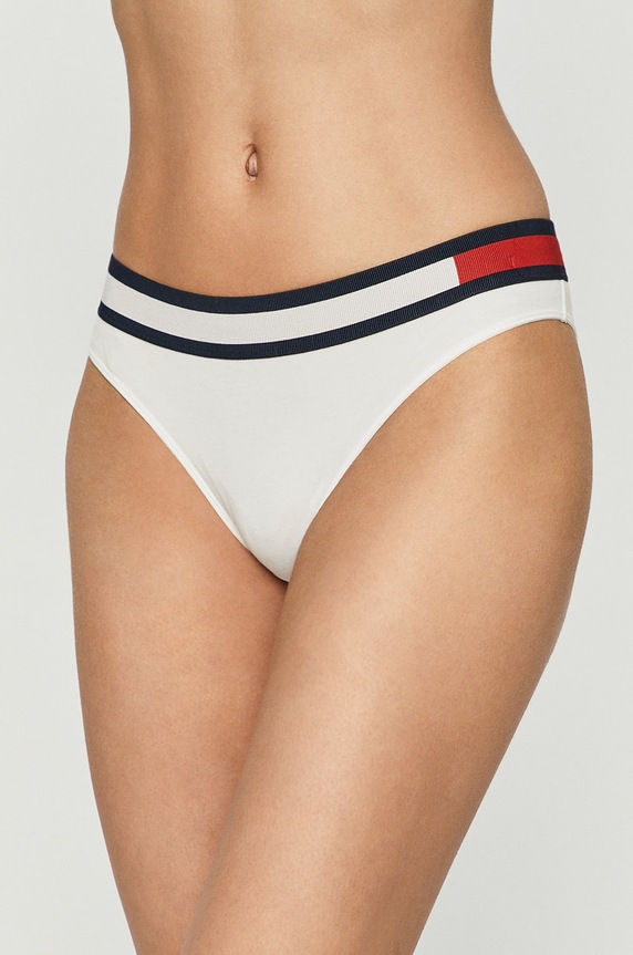 Tommy Hilfiger - Σλιπ πλεκτό ύφασμα λευκό UW0UW01560.NOS