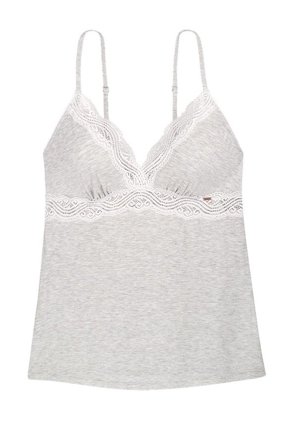 Dorina Top piżamowy szary D000975MO001.GY0005