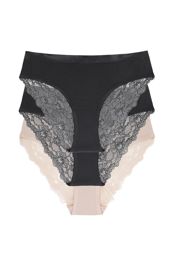 Odzież Dorina Figi (3-pack) D001010MI033.3X0041 czarny