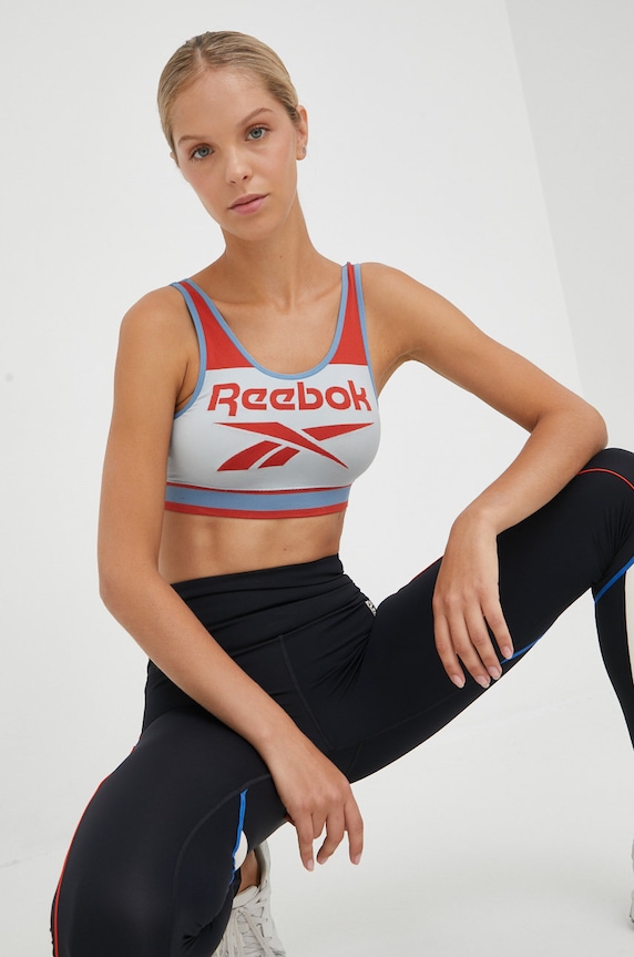 Sportovní podprsenka Reebok jemně vyztužené modrá F9772