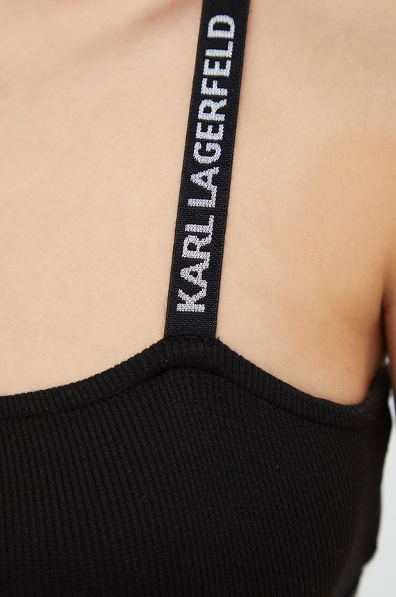 Karl Lagerfeld top piżamowy 225W2112 czarny 225W2112