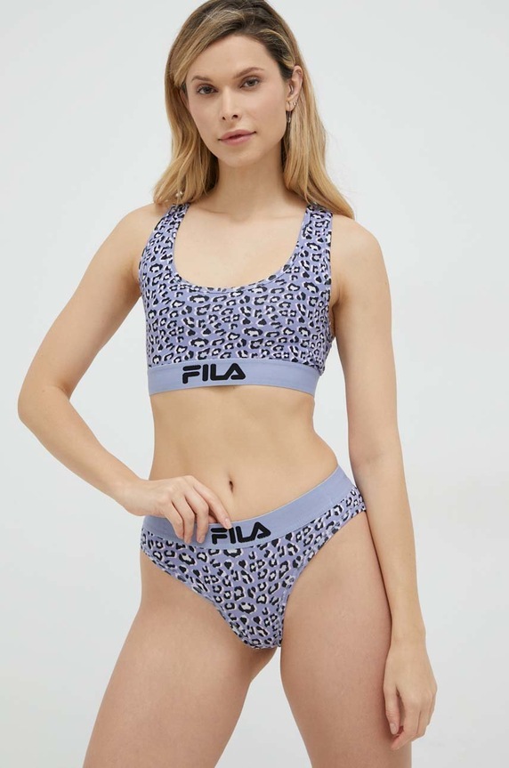 Odzież Fila biustonosz sportowy FU6210 fioletowy