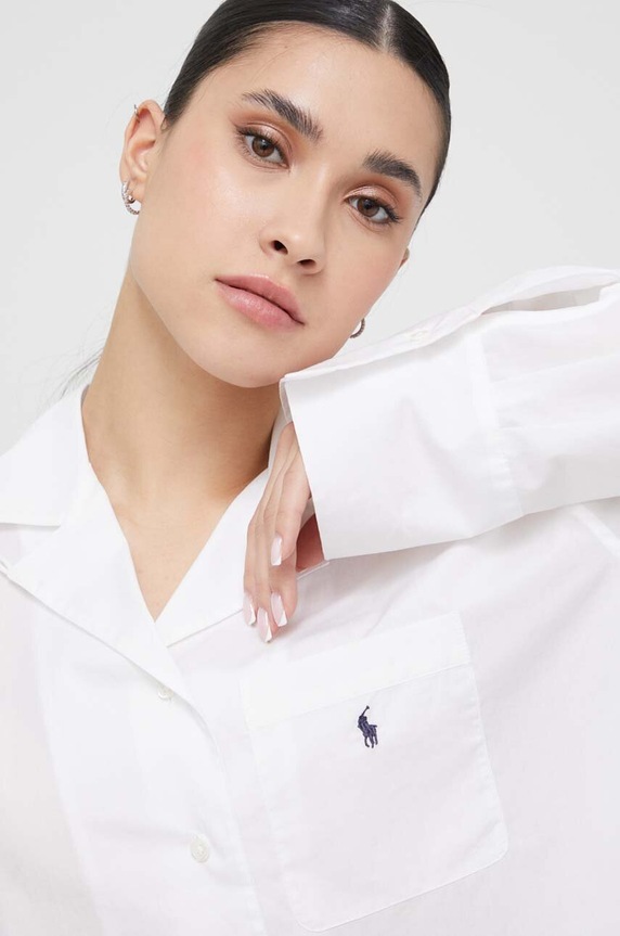 Pamučna pidžama Polo Ralph Lauren 4P8010.NOS bijela