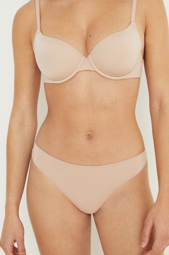 Стринги women'secret тканина бежевий 4302077