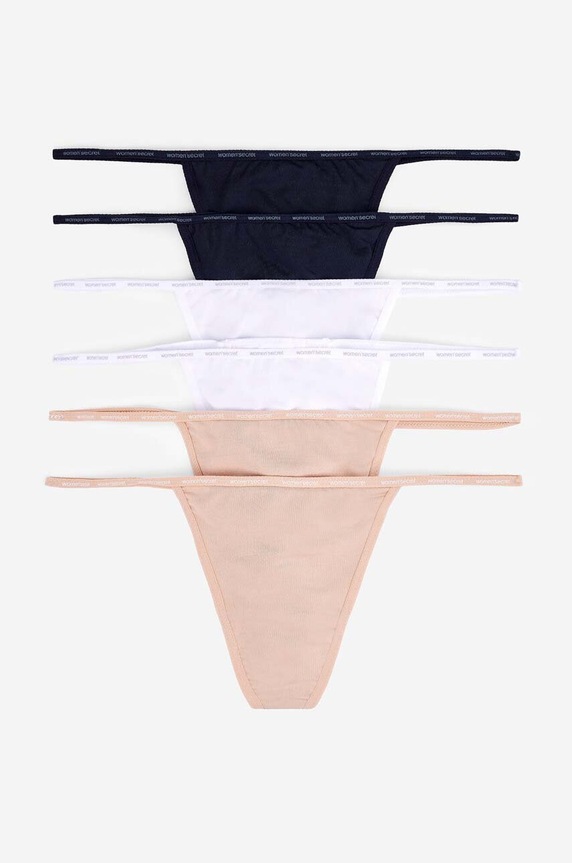 women'secret stringi 6-pack tkanina multicolor 7683014