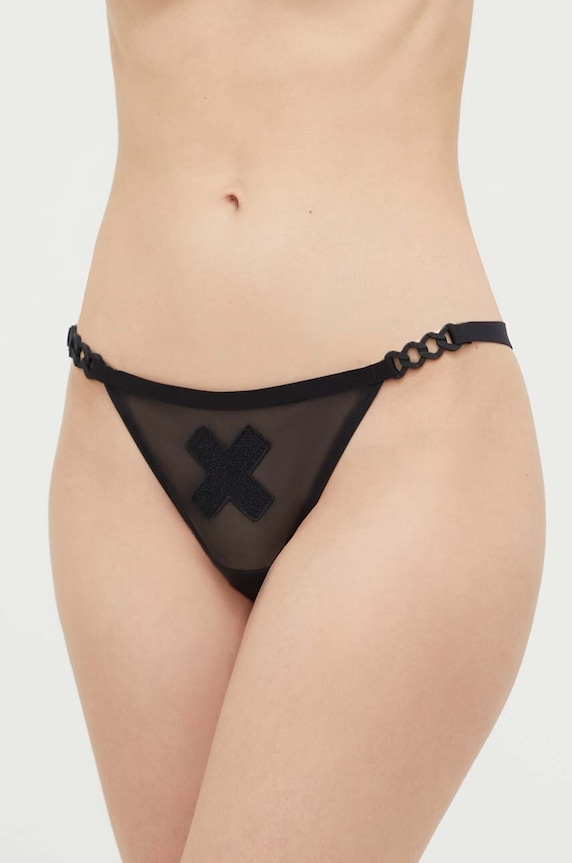 Tange Chantelle X natpis crna T04F70.011