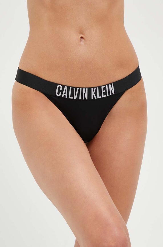 Calvin Klein figi kąpielowe nadruk czarny KW0KW01984.NOS