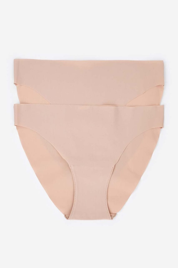 Σλιπ women'secret 2-pack πλεκτό ύφασμα μπεζ 7682972.34