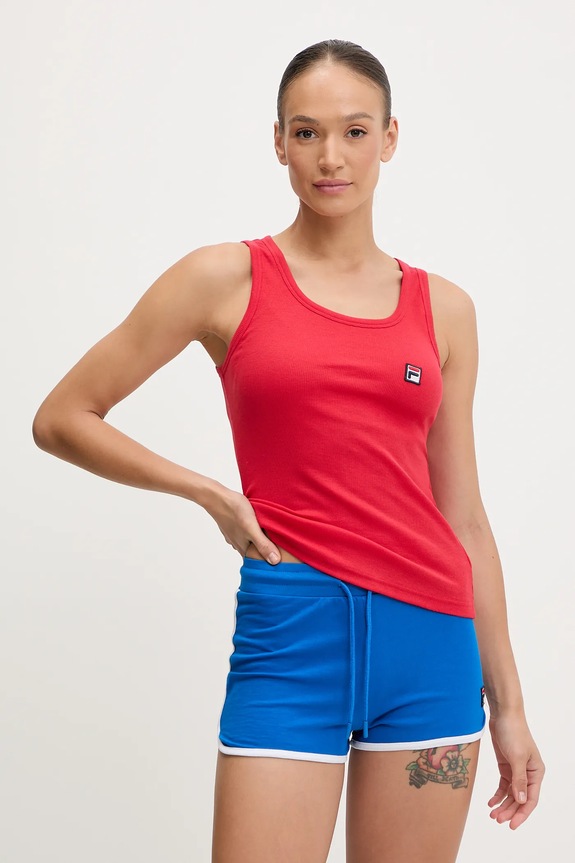 Fila piżama dwuczęściowa damska z bawełną czerwony FPS4163