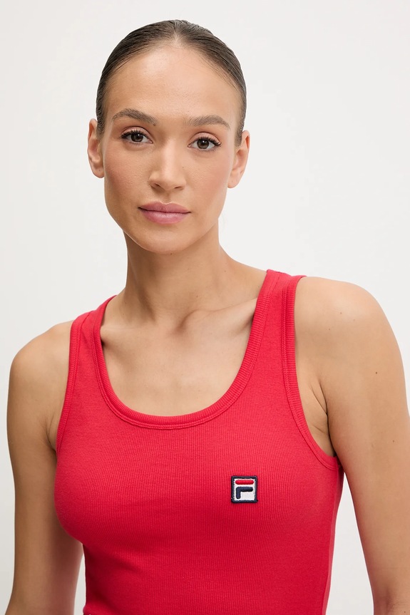 Fila piżama dwuczęściowa damska z bawełną czerwony FPS4163