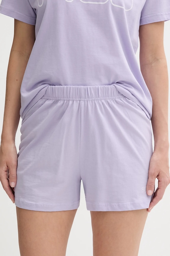 Ρούχα Fila δύο τεμαχίων γυναικεία βαμβακερά FPS4177 μωβ