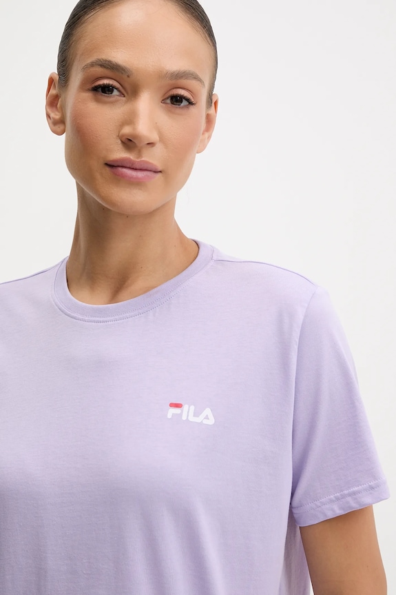 Fila piżama dwuczęściowa damska bawełniana fioletowy FPS4180