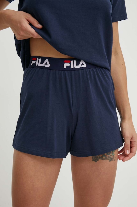 Fila piżama dwuczęściowa damska bawełniana granatowy FPS4180