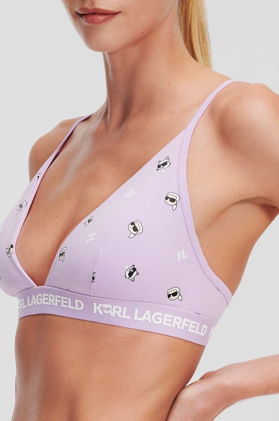 Σουτιέν Karl Lagerfeld 245W2118 μωβ SS25