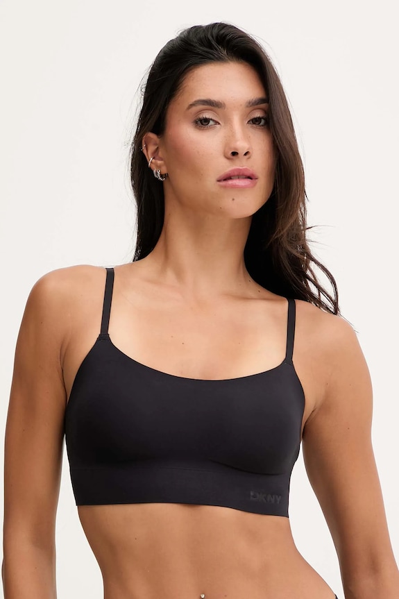 Dkny biustonosz dzianina czarny DK4028