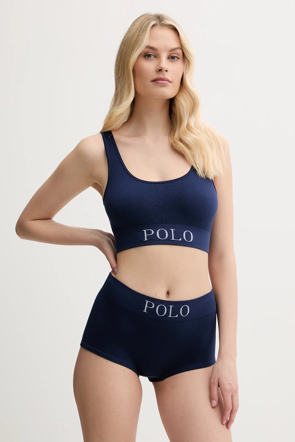 Odzież Polo Ralph Lauren hipstery damskie z lyocellem 4P0314 granatowy