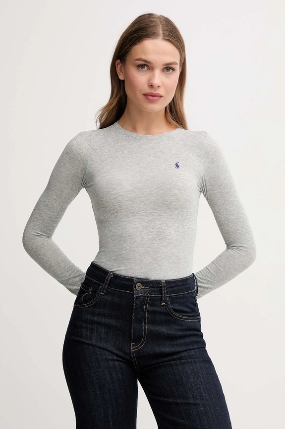 Polo Ralph Lauren body z elastanem szary 4P0491