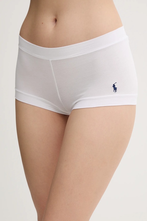 Polo Ralph Lauren nohavičky dámske bavlnené s elastanom nohavičky biela 4P0500