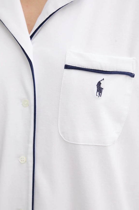 Polo Ralph Lauren camicia da notte 4P0230 bianco
