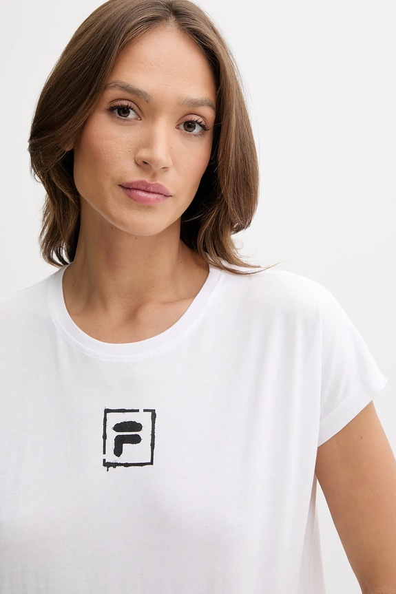 Fila piżama bawełniana biały FPS4208