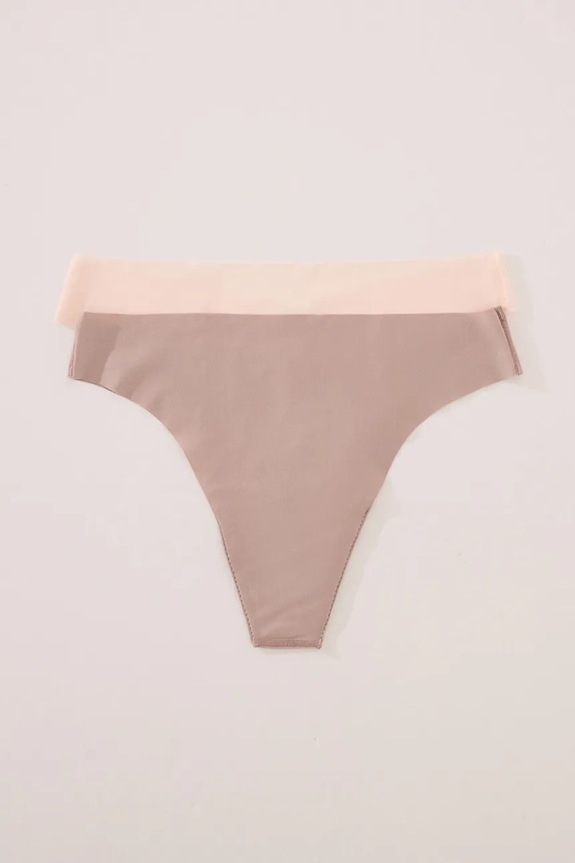women'secret stringi 2-pack dzianina biały 7683096