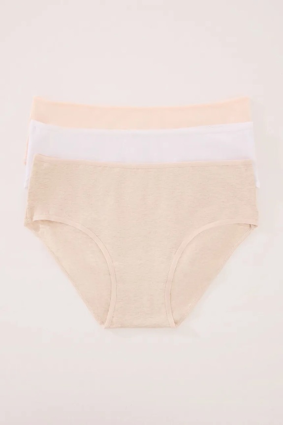 women'secret figi 3-pack tkanina biały 7683097