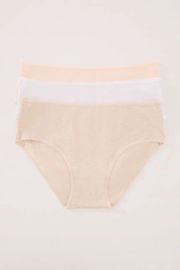 women'secret figi 3-pack tkanina biały 7683097