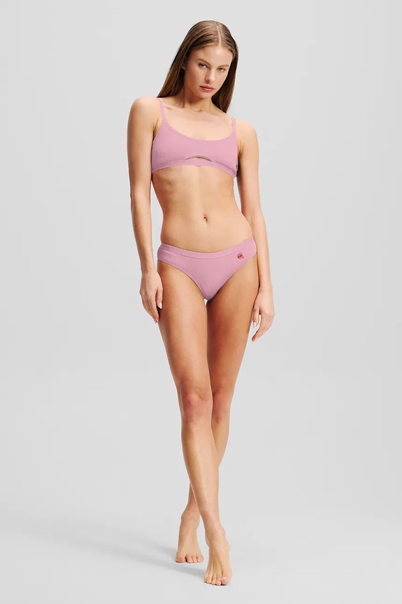 Pamučne gaćice Karl Lagerfeld roza A3W47025