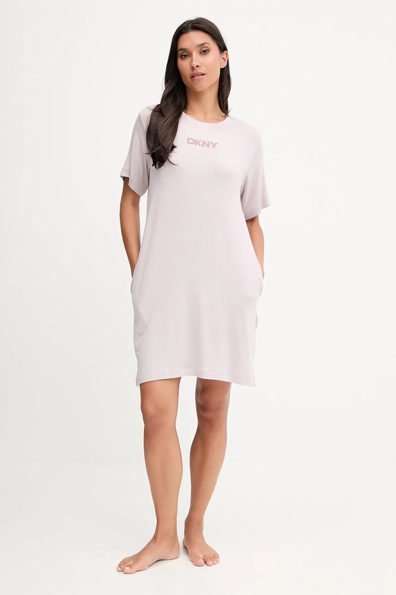 Nočná košeľa Dkny pletenina ružová YI30092