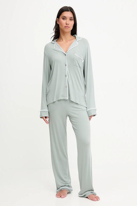 Dkny piżama dzianina zielony YI90092