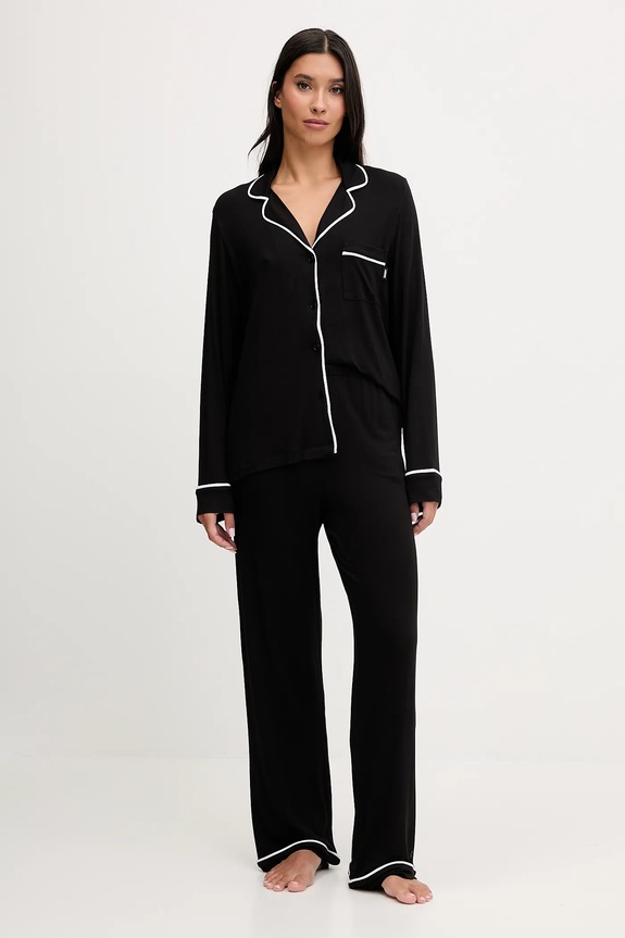 Dkny piżama dzianina czarny YI90092