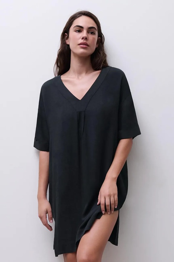 Chantelle plážové šaty dámske Femilet čierna FS69W5