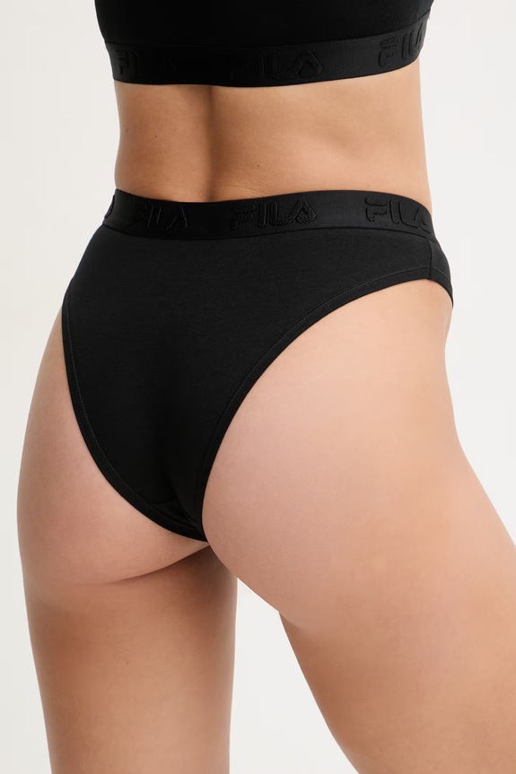 Odzież Fila figi damskie bawełniane z elastanem FU6370 czarny