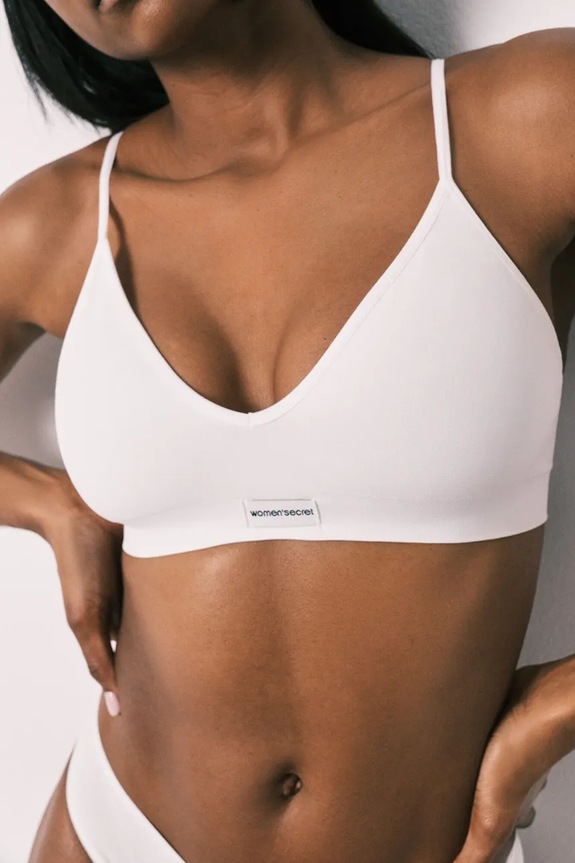 women'secret biustonosz trójkątny biały 4277857