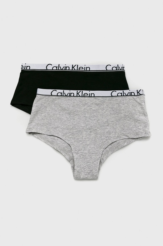 Calvin Klein Underwear - Figi dziecięce (2-pack) szary G80G800036