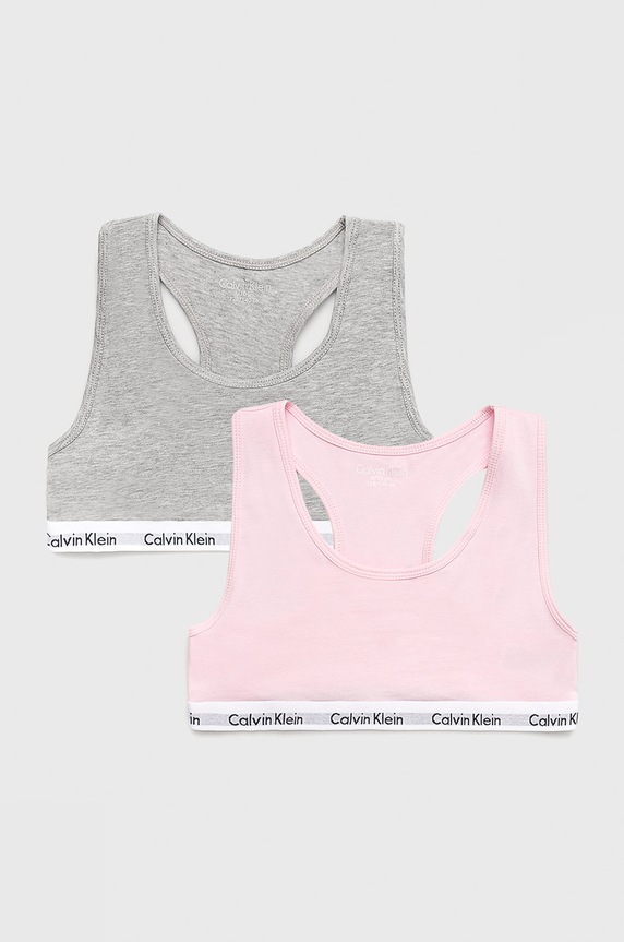 Calvin Klein Underwear - Biustonosz dziecięcy 128-176 cm (2-pack) 2-pack szary G80G897000